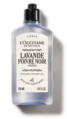 L OCCITANE LAVANDE POIVRE NOIR SHOWER GEL 250ML